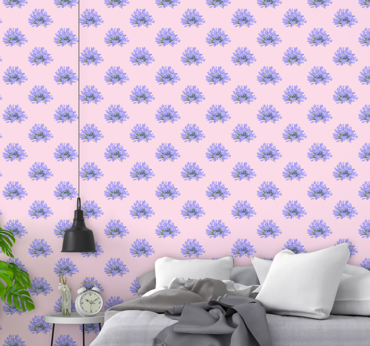 Purple Floral Arrangement flower wallpaper - TenStickers