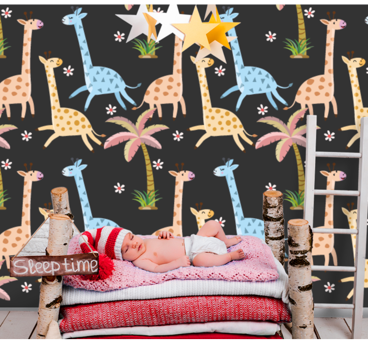 Safari Animal Scene animal wallpaper - TenStickers