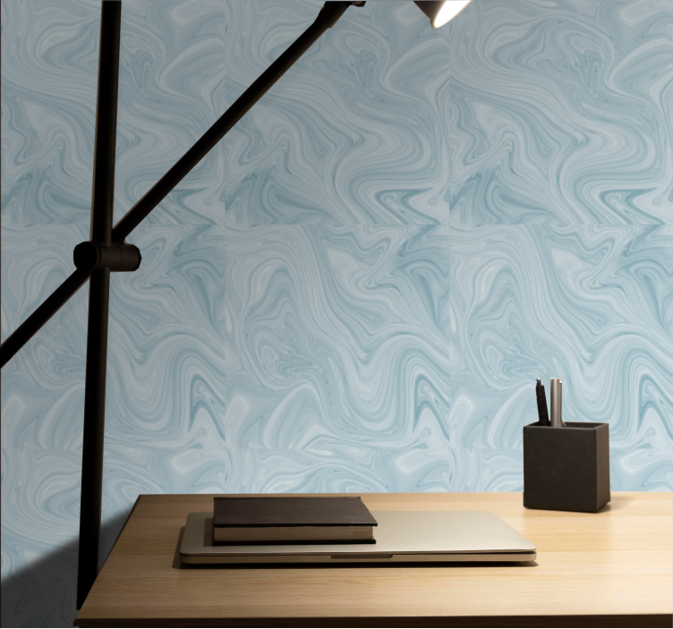 Sleek Fluid Patterns marble wallpaper - TenStickers