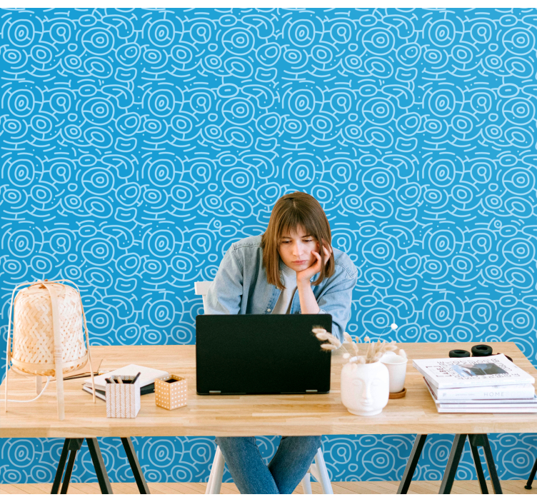 Spiral Geometric Pattern geometric wallpaper - TenStickers