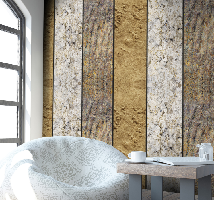 Stone Cave Modern Wallpaper - TenStickers