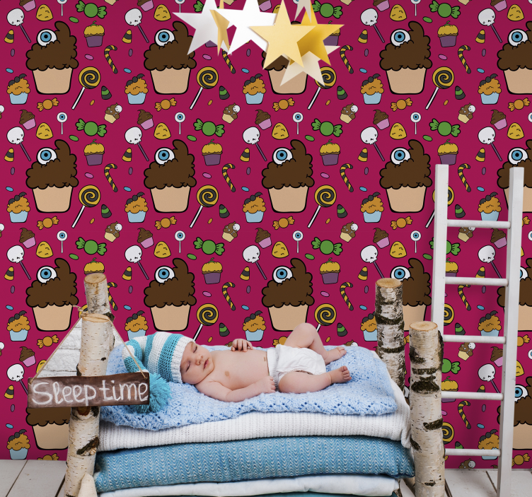 Sweet Treats Theme nursery wallpaper - TenStickers
