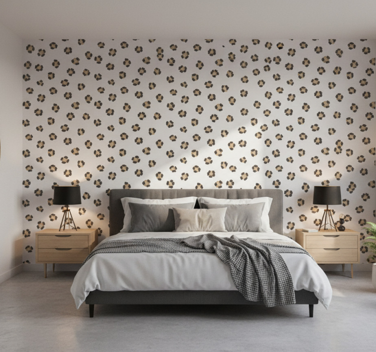 Textured wallpaper in timeless design - TenStickers