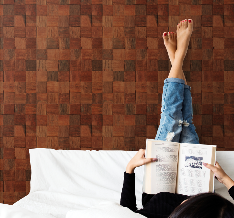 Textured Wooden Surface wood wallpaper - TenStickers