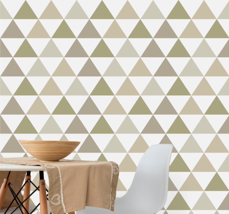 Triangle Array geometric wallpaper - TenStickers