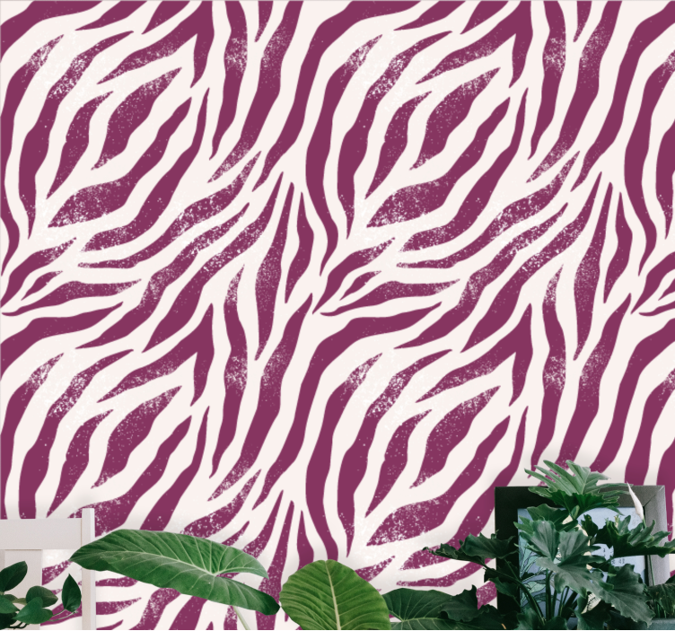 Zebra Stripes zebra wallpaper - TenStickers